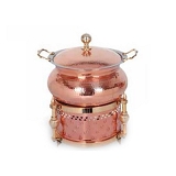 Sovereign Round Copper Chafing Dish - Soverign (LC-149)